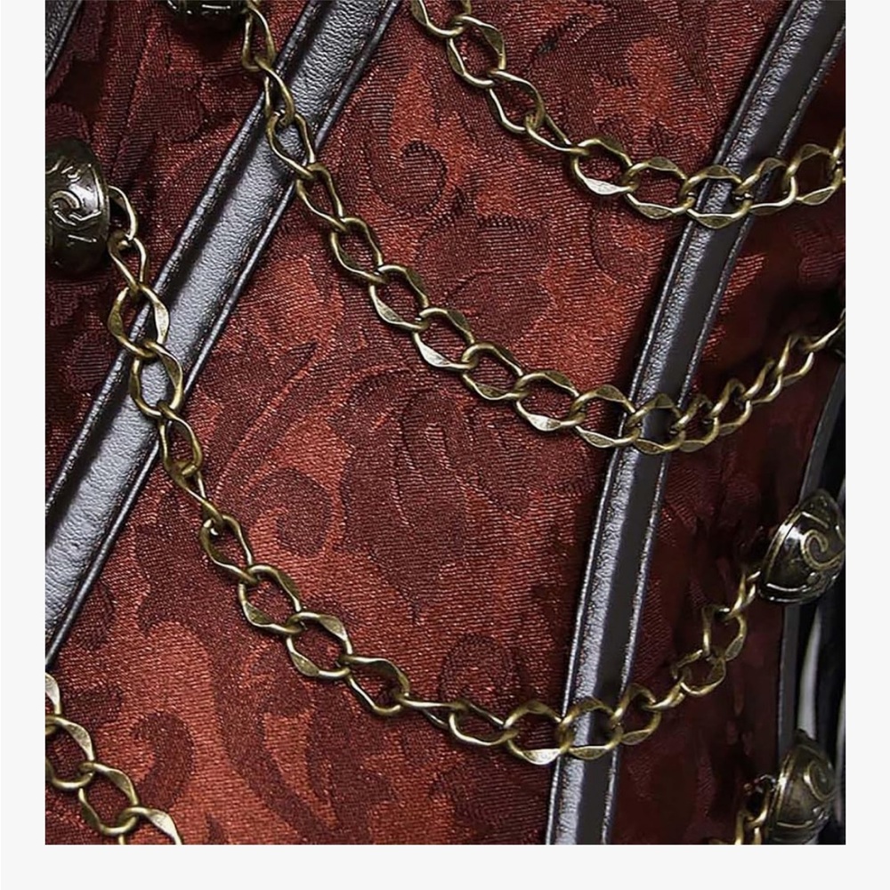 Brown Corset with Chain Details - Picture 6 of 13